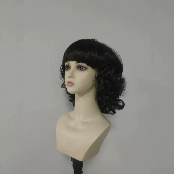Cross-border best-selling women's short curly natural voluminous wig, direct from the factory