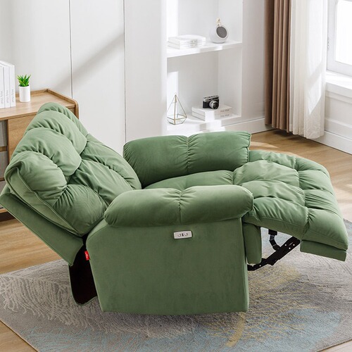 First-class space capsule, single lazy sofa chair, living room, modern and simple reclining rocking chair, electric function, cloud, light luxury