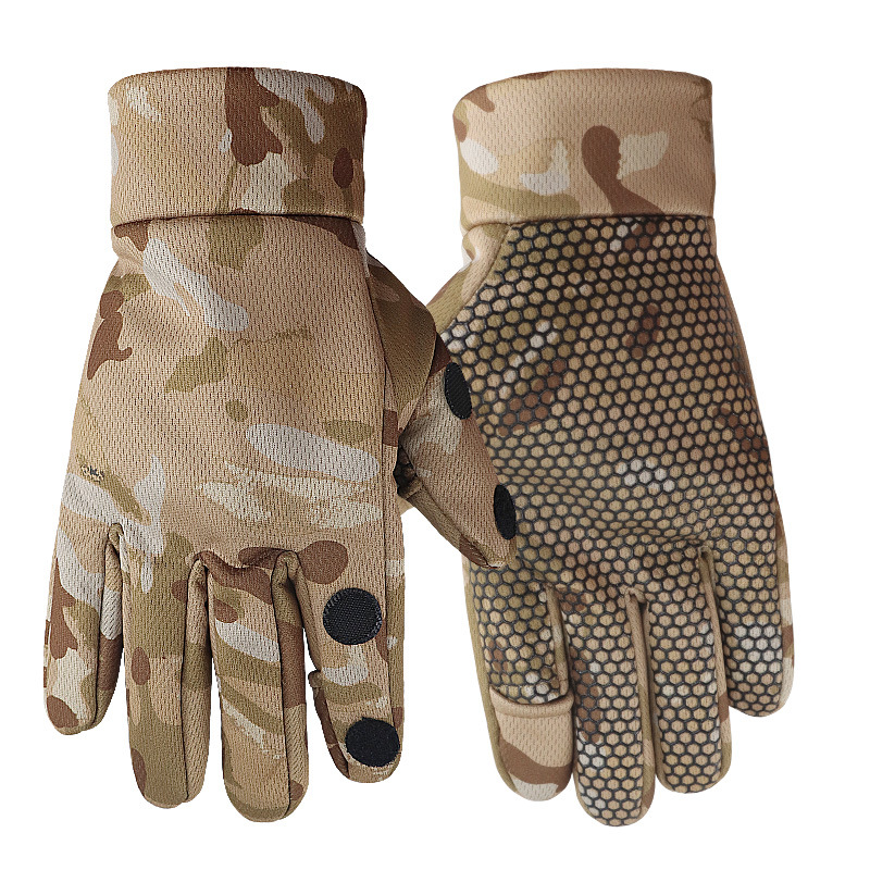 Guantes de invierno a prueba de frío con guantes de esquí calientes gruesos y antideslizantes para montar