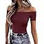 2026 Hot Sale Women Sexy Off Shoulder Short Sleeve Blouse_ecoleips.com
