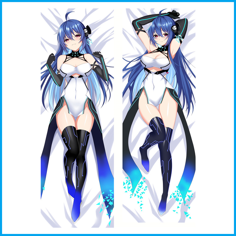 Mavi Yay Çizgisi Tam Vücut Yastığı - Helena Anime Oyun Yastık Kılıfı ve Aksesuarlar
