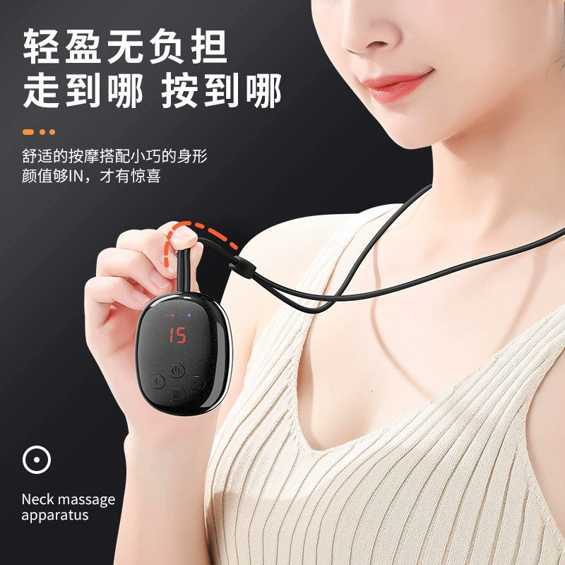 Small compress, handheld sports massager, with neck protection