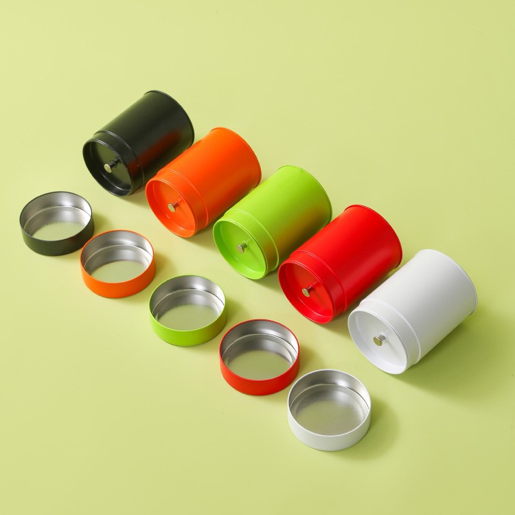 Latas de hierro redondas de té Latas de té selladas a prueba de humedad Té negro Oolong Té negro Té verde Latas de hierro de Taiwán Latas de hierro de un solo racimo en stock