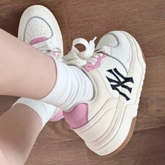 莆田纯原鞋MLB厚底鞋子情侣休闲鞋 男女鞋低帮运动鞋轻便学长鞋板