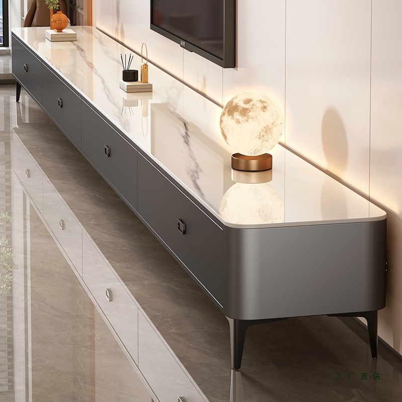 Floor-Standing Tv Cabinet Living Room Home 2025 New Small Apartment Light Luxury Modern Minimalist Coffee Table Tv Cabinet Combination