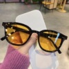 Square fashionable sunglasses, glasses solar-powered, retro sun protection cream, 2022 collection, UF-protection, wholesale