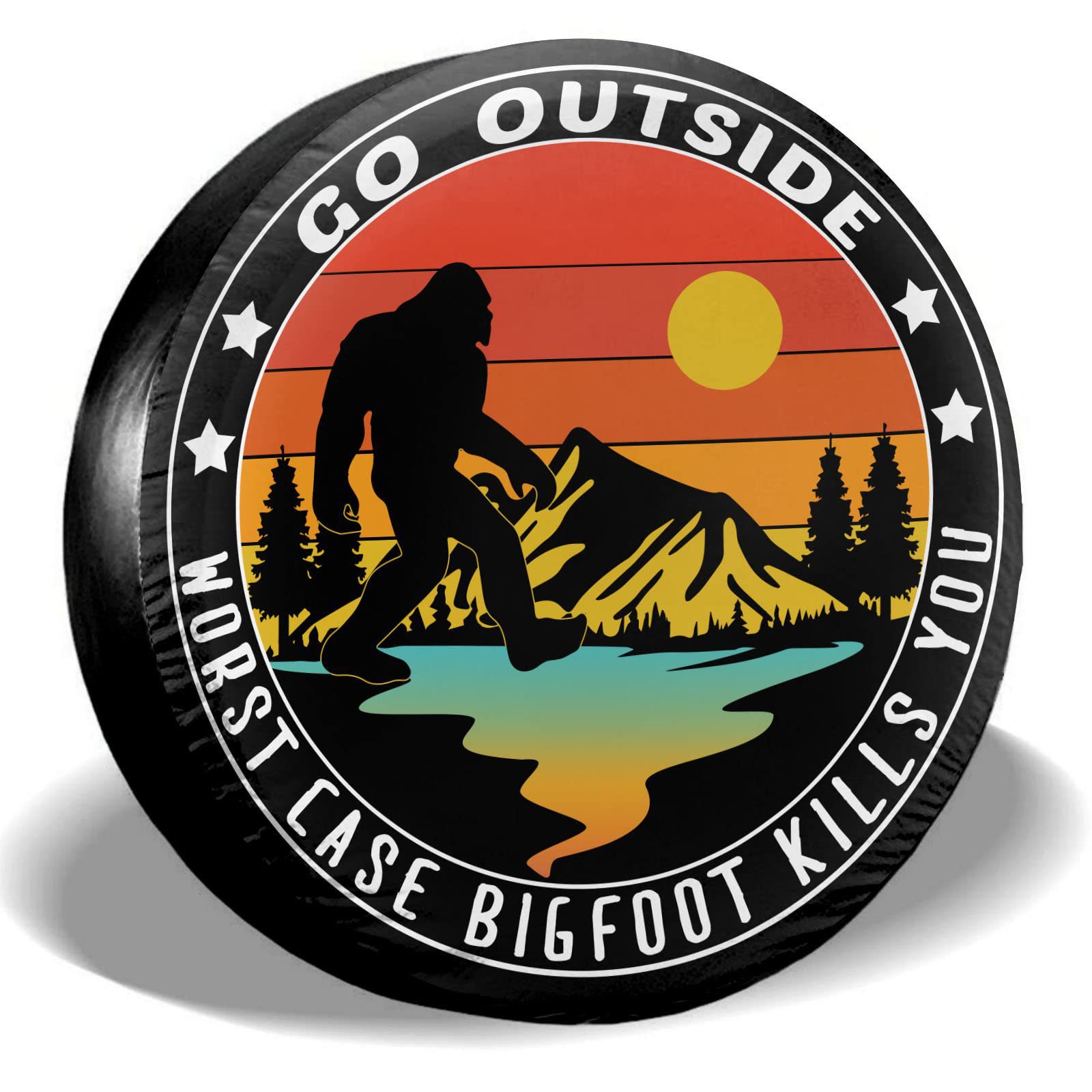 Independent Station Spare Tire Cover Compass Printing Can Be Customized with Pictures, Car Tire Protective Cover, Dropshipping, Factory Direct Sales