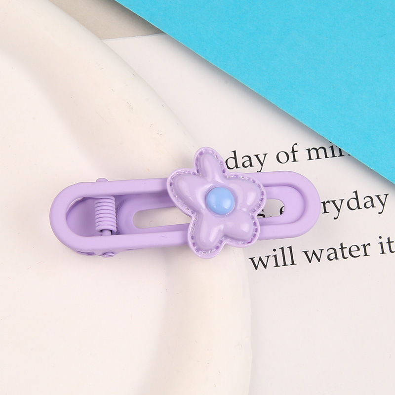 Primavera nueva historieta Sanrio oval metal horquilla linda chica dulce lado Bangs hairpin tocado