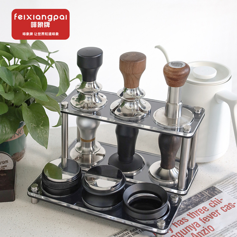 Brown elephant brand coffee storage rack powder hammer cloth powder storage rack acrylic double-layer high-grade storage base