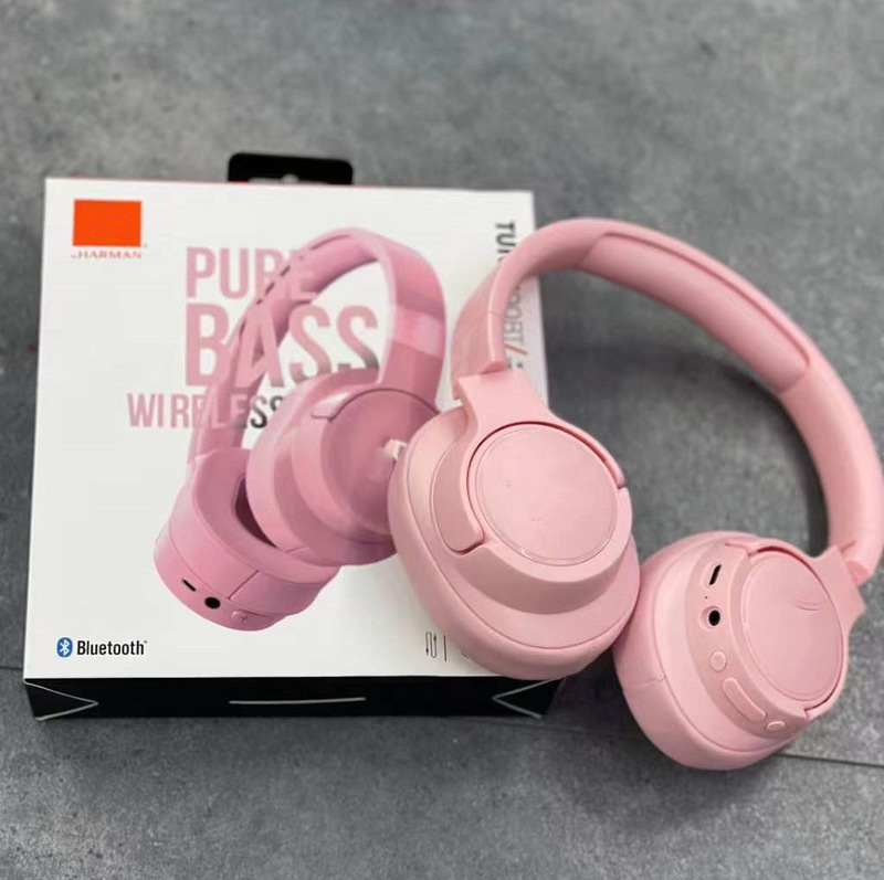 Cross-border headset Bluetooth folding card headset e-sports game wireless headset FM for JBL 700BT