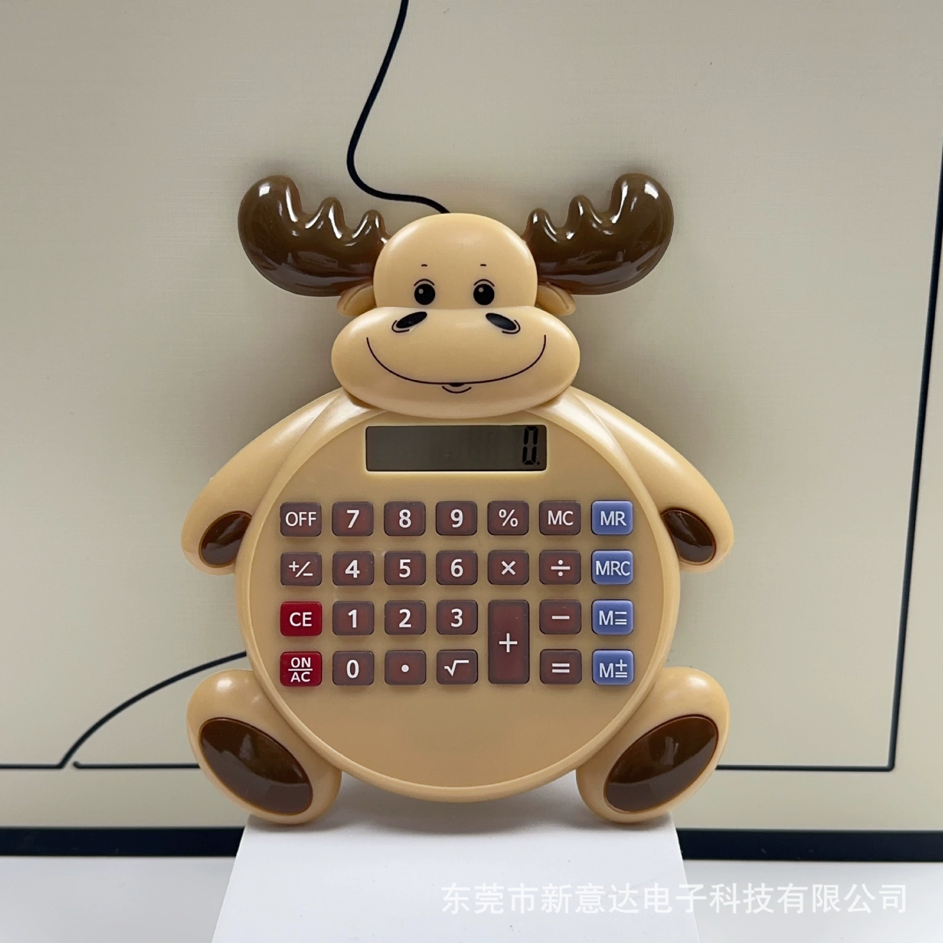Детский компьютерный калькулятор с рождественскими мультяшными животными, портативный подарок для детей и студентов
