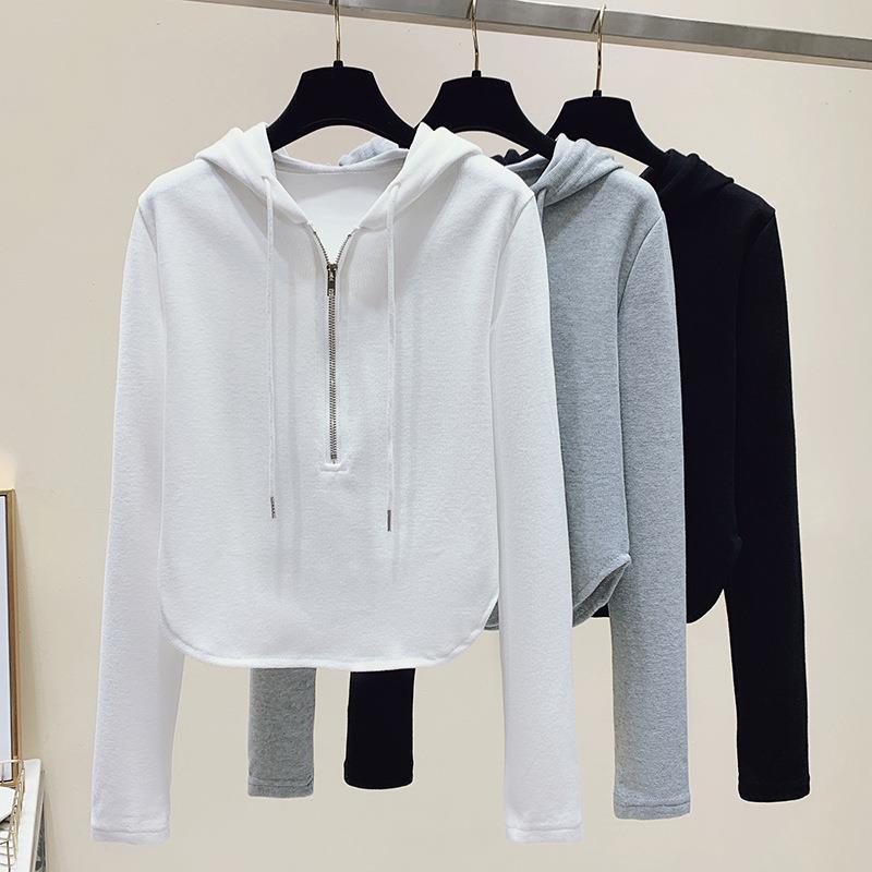 Autumn Exorcism Hooded Sweater 2022 new pattern Sense of design have cash less than that is registered in the accounts Long sleeve jacket Self cultivation zipper Base coat