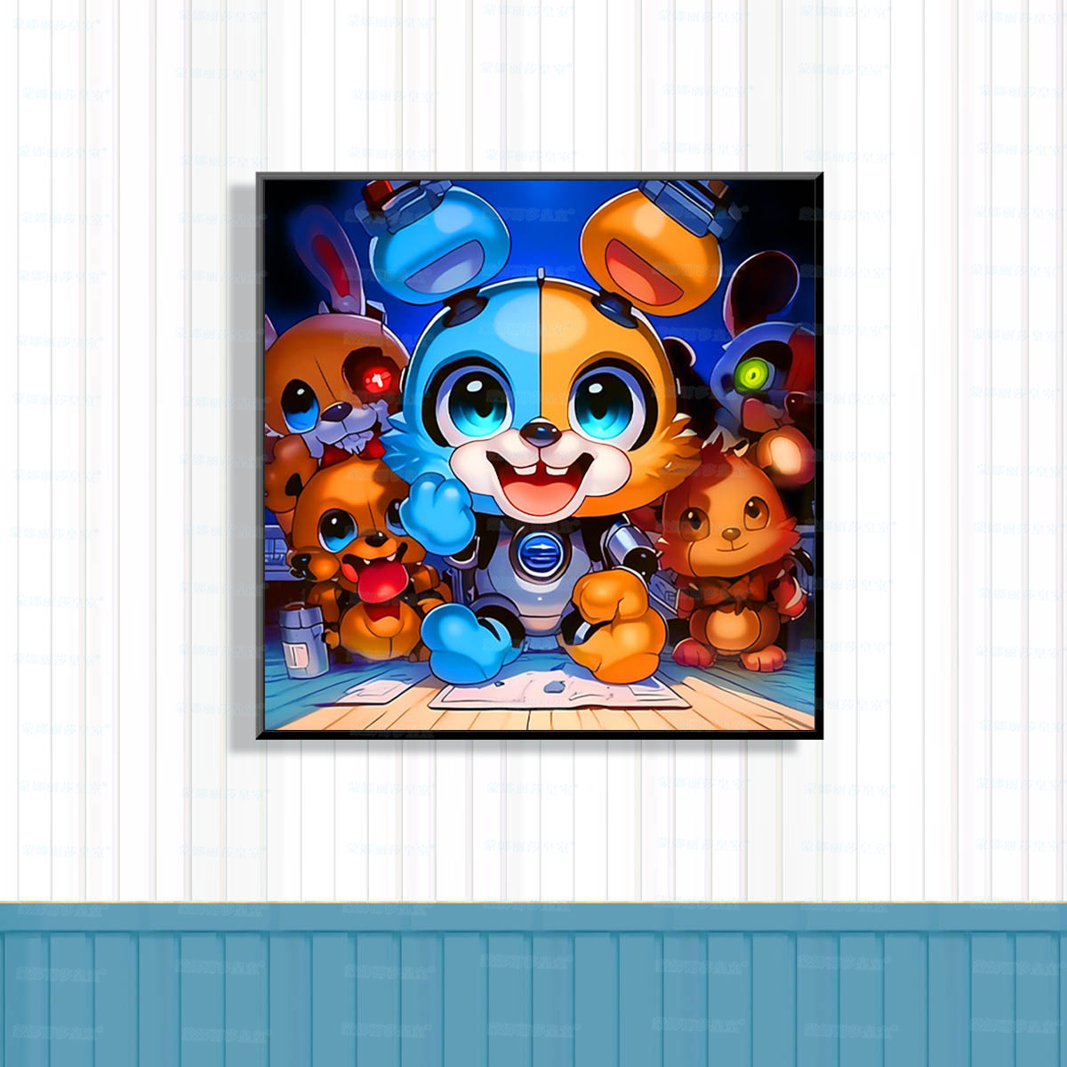Mona Lisa Real Robótica Animal Nuevo widget de ciencia ficción para niños dibujos animados decoración colgante bordado a mano