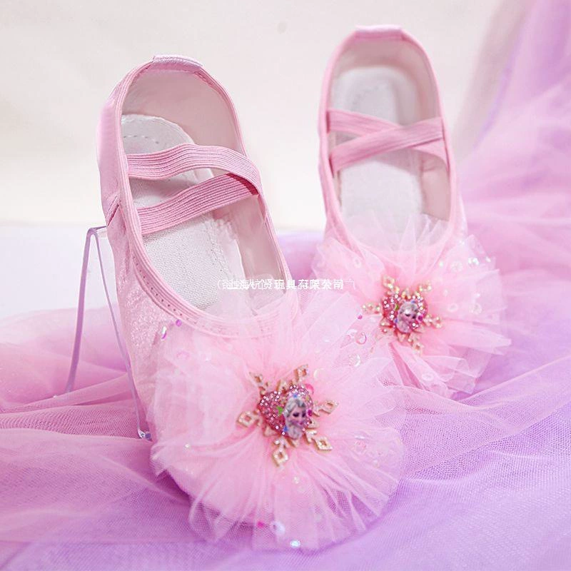 Танцевальная обувь принцессы Эльзы, детская танцевальная обувь, обувь принцессы Эльзы, танцевальная обувь, танцевальная обувь для детского сада, танцевальная обувь для девочек