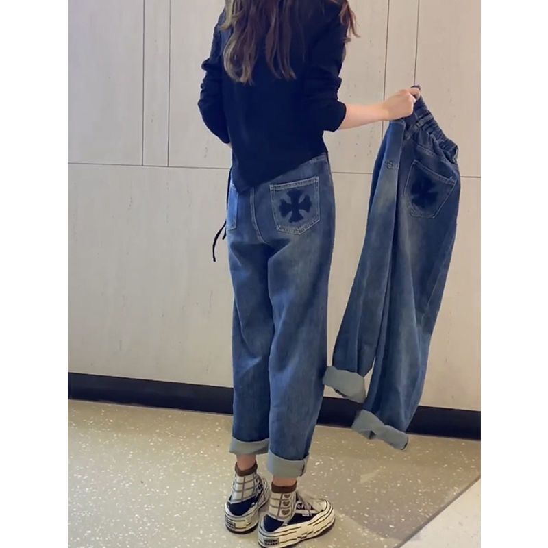 Trendy Fashion Jeans with Elastic Waist, Plus-Size Women's Jeans, New 2025 Spring and Autumn Slim High-Waisted Versatile Harem Pants Trendy Fashion Jeans with Elastic Waist, Plus-Size Women's Jeans, New 2025 Spring and Autumn Slim High-Waisted Versatile Harem Pants