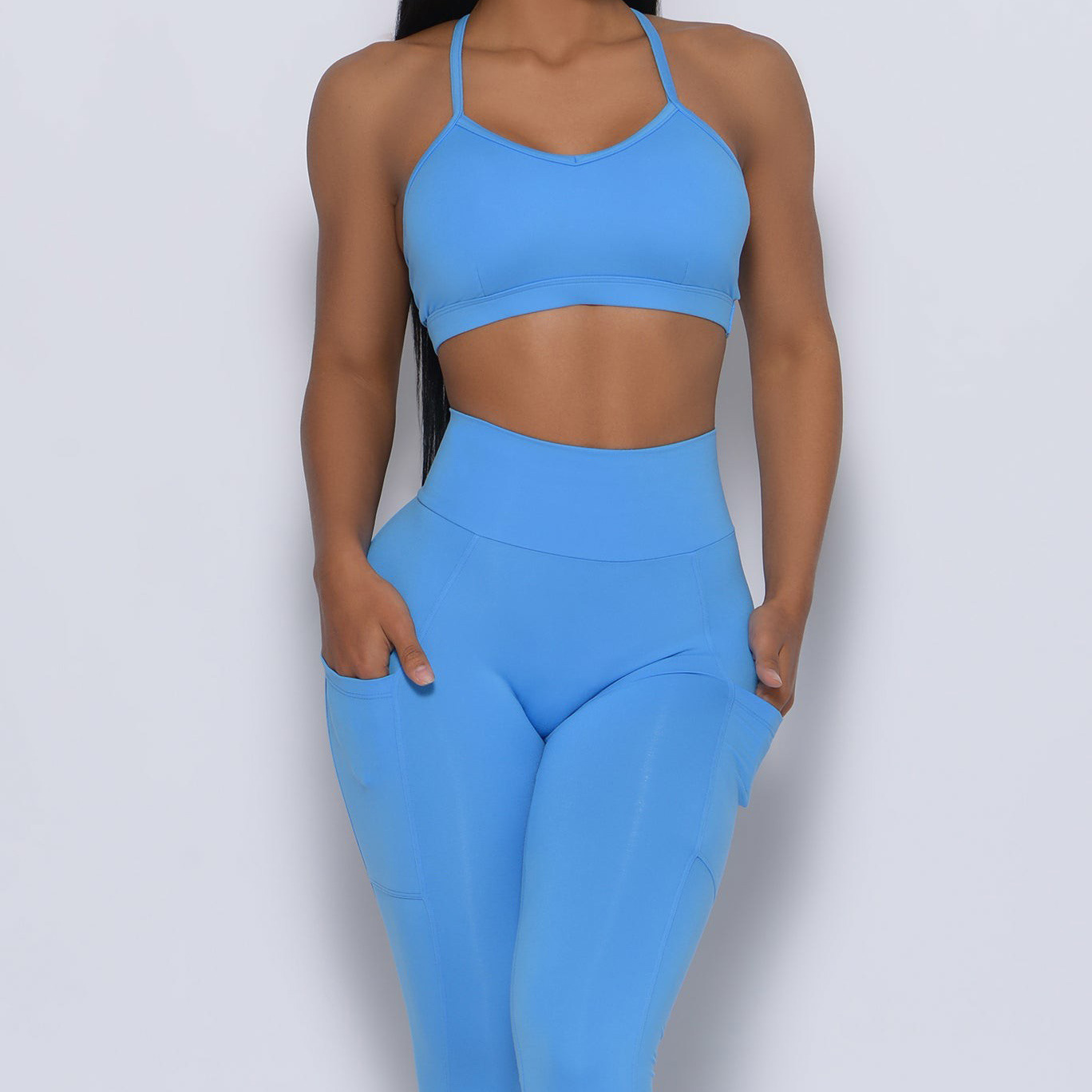 Europa y América populares deportes ropa de yoga traje sujetador pantalones de dos piezas conjunto correr fitness belleza espalda humedad wicking secado rápido