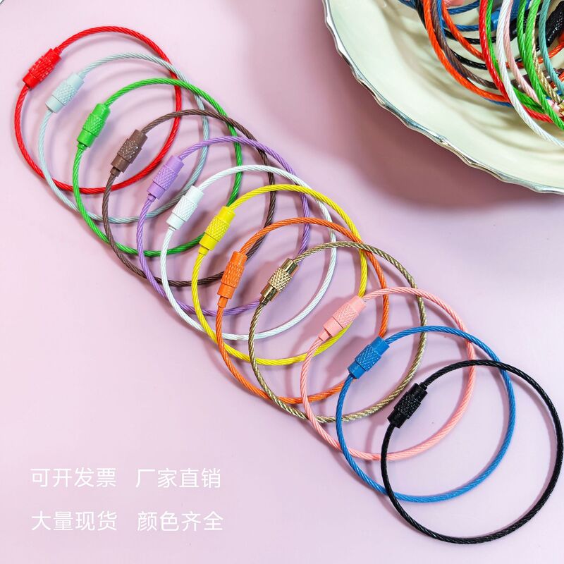 Colorful Wire Ring Key Ring Candy Colorful Painted Wire Ring DIY Pendant Accessories Ready-Made Jewelry Accessories Wholesale Colorful Wire Ring Key Ring Candy Colorful Painted Wire Ring DIY Pendant Accessories Ready-Made Jewelry Accessories Wholesale