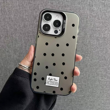 适用iPhone17Pro Max满屏波点手机壳苹果15/14小众16Pro防摔ins