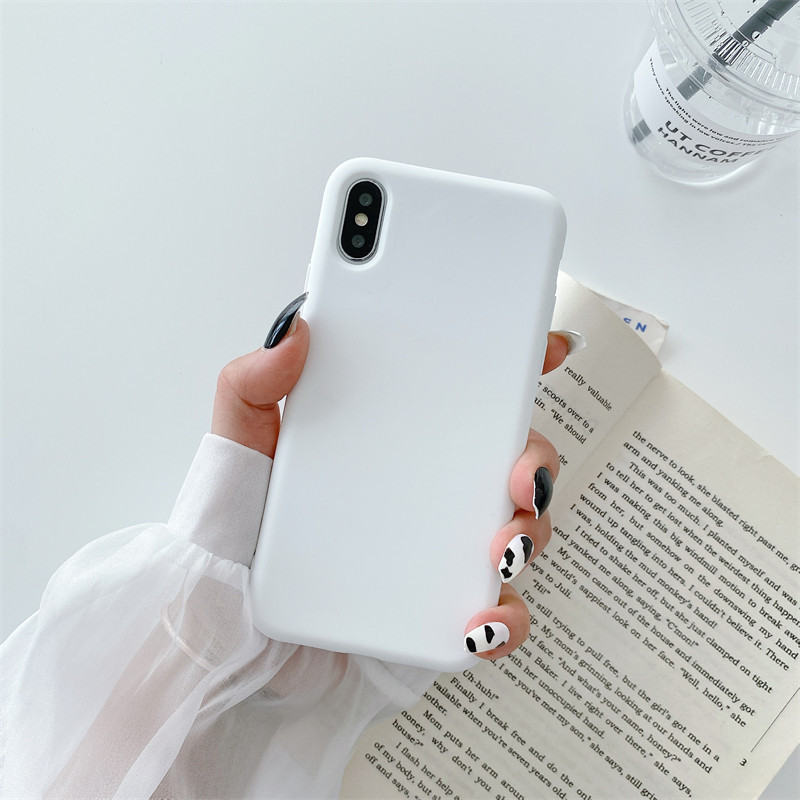 Adecuado para iPhone14/11 funda de teléfono de silicona apple XSMAX esmerilado XR funda suave 7 apple 12Pro material 8p