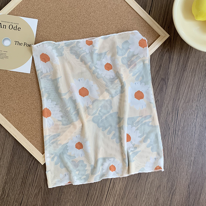 Máscara de protección solar, protección para el cuello, estilo fino de verano, nueva máscara de impresión de todo fósforo, bicicleta al aire libre, conducción, máscara de oreja colgante