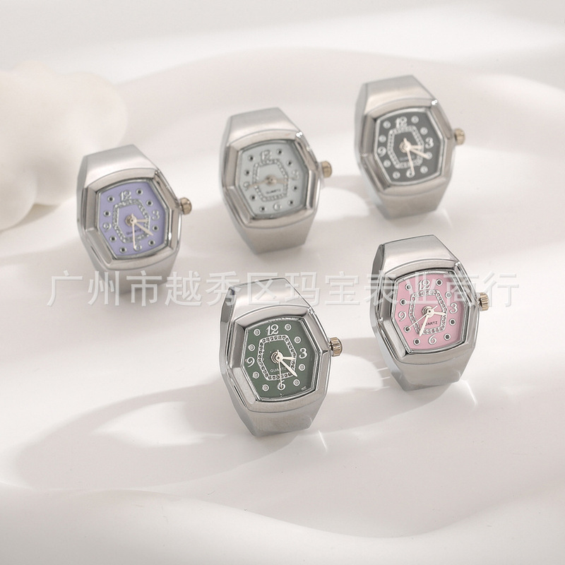 Ring Watch New Foreign Trade Hot-Selling Simple and Versatile Hexagonal Ring Watch for Men and Women Couples Wholesale Cross-Border Foreign Trade Ring Watch New Foreign Trade Hot-Selling Simple and Versatile Hexagonal Ring Watch for Men and Women Couples Wholesale Cross-Border Foreign Trade