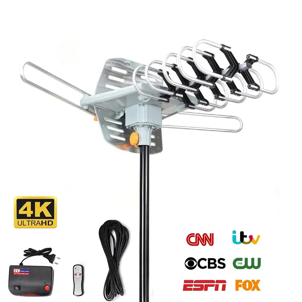 Antena de televisión digital de alta ganancia rotatoria DTMB antena de televisión digital de onda terrestre