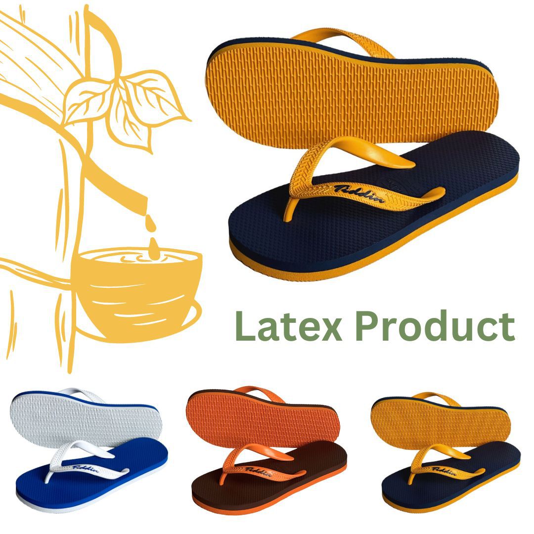 Chanclas para hombre Tid Din de suela blanda de látex importadas de Tailandia, zapatillas ligeras, impermeables y antideslizantes