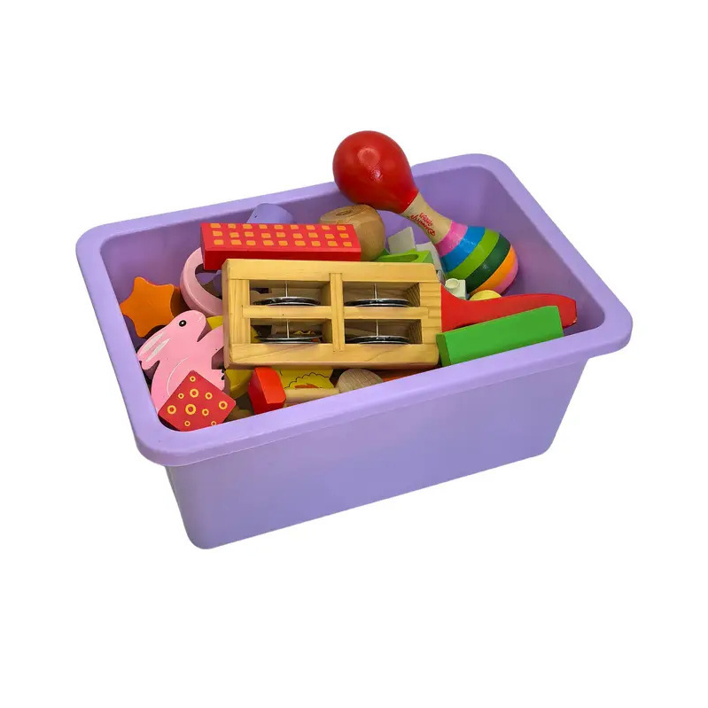 越境製品カラープラスチック収納ボックス子供玩具分類デスクトップ収納オフィス文房具収納カバー付き|undefined