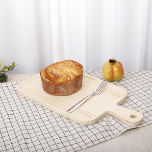 Cross-Border Wooden Pallet Food-Grade Household Internet Celebrity Tableware Fried Chicken Wooden Steak Baking Tray Pine