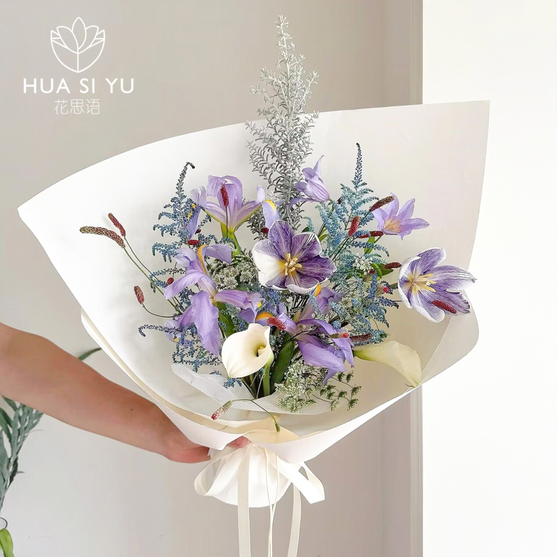 Papel de moldeo, papel duro, papel de embalaje de cartón artístico, ramo de flores de color sólido, material de flor de piel de vaca, DIY