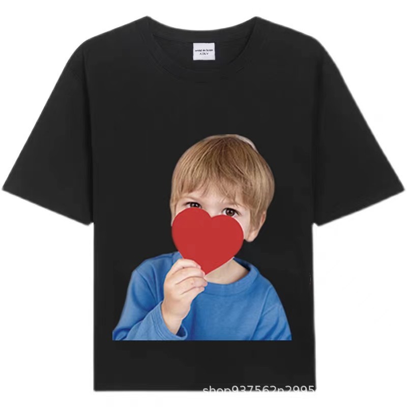 [韓国版] 2025 新韓国 ADLV 半袖ドーナツボーイ Tシャツ純綿ルーズカップルトップ女性用|undefined