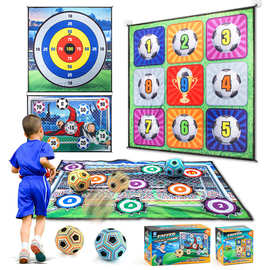 儿童足球游戏多功能套装九宫格标靶游戏毯休闲运动室内户外玩具
