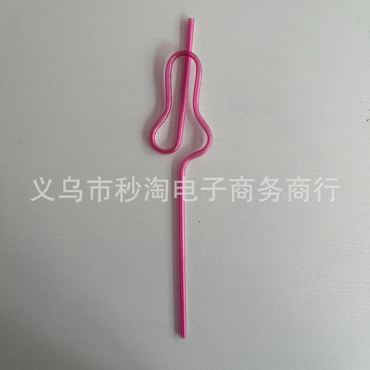 Paja de forma creativa directa de fábrica PETG forma curva paja fiesta niños divertido arte paja en stock image 19