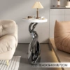 Ladies' coffee table ornaments-electroplating grey/height 72cm