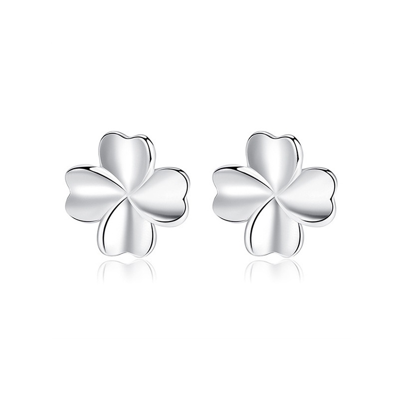 Clover 999 pendientes de plata esterlina para mujeres verano 2023 nuevo de alto grado pendientes de perforación de oído temperamento nicho