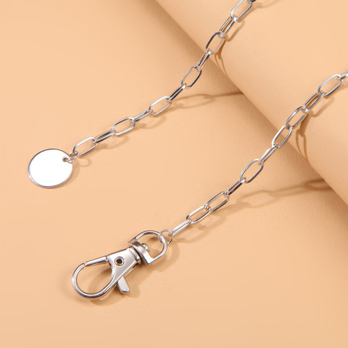 European and American cross-border new product trendy fashion alloy chain pendant waist chain casual sexy simple body chain