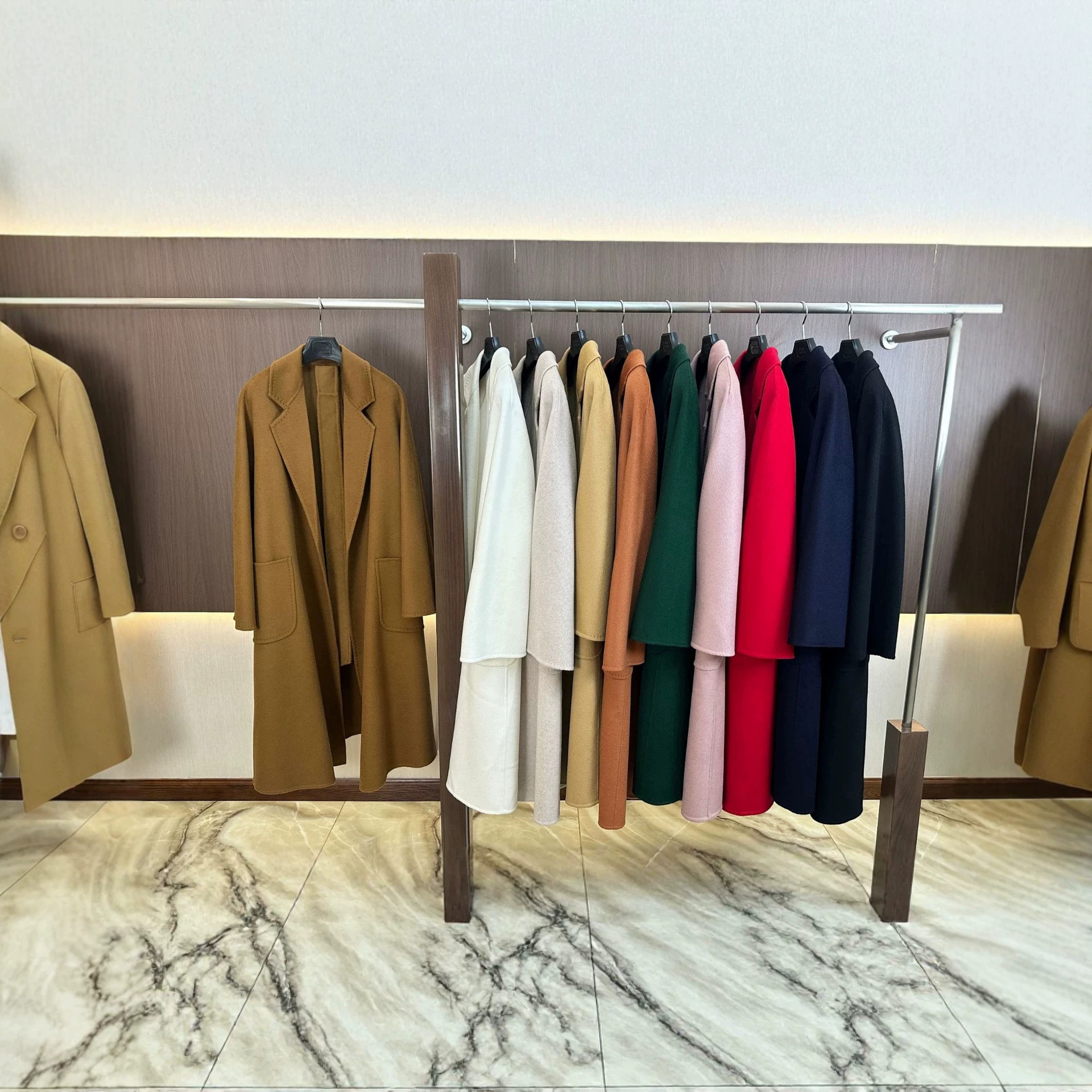 M's Labbro coat, 100% water ripple cashmere coat, Ludmilla bathrobe style cashmere coat
