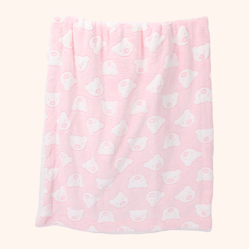 Manta de peluche para bebé Sunnozy, manta transfronteriza para las cuatro estaciones, manta para envolver al bebé, manta suave de doble capa