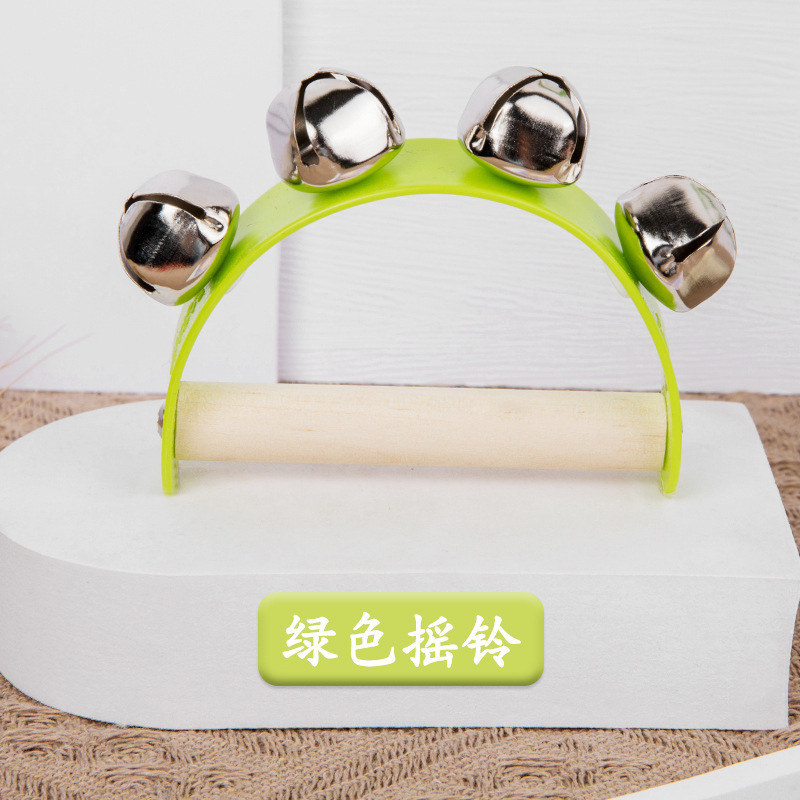 クロスボーダー木製半円手鈴子供楽器手握り鈴知育趣味玩具赤ちゃん早教玩具|undefined