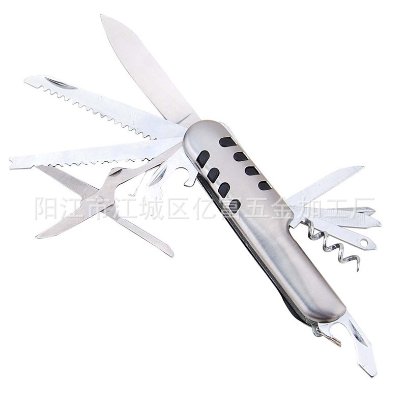 户外礼品多功能刀 11开迷你多功能军刀 8麻点十一开防身小刀