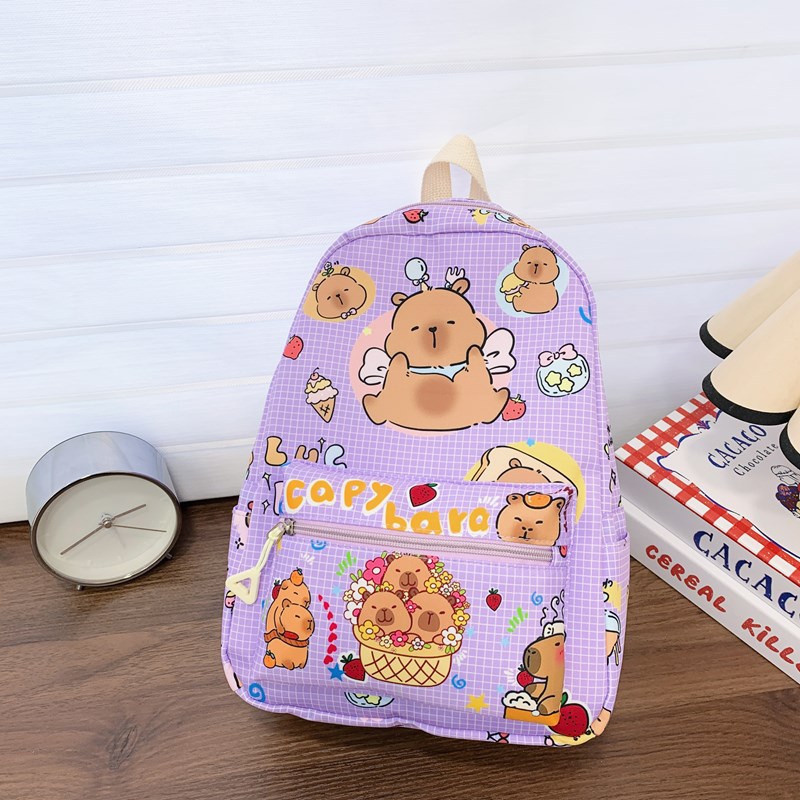 Mochila de dibujos animados japoneses para niños y niñas