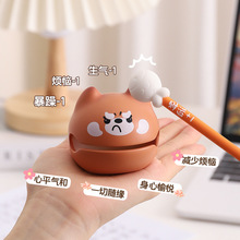 小木鱼敲解压办公桌面装饰摆件好物工位情绪稳定神器生日礼物男女