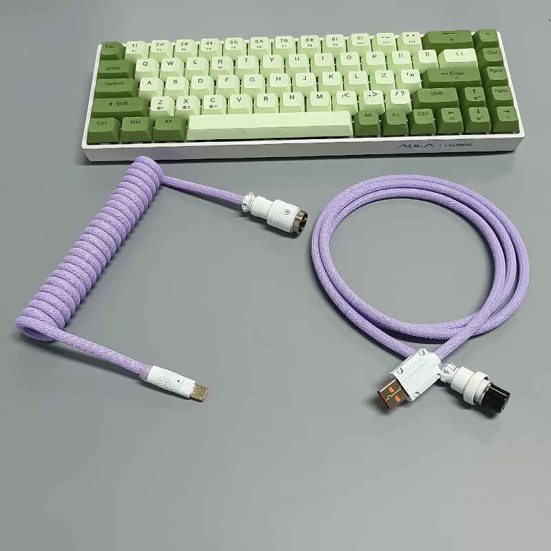 8 18K 磁気軸メカニカルキーボードラインキーボードライン航空プラグインラインスプリングライン電源コードカスタマイズラインゲームデータケーブル|undefined
