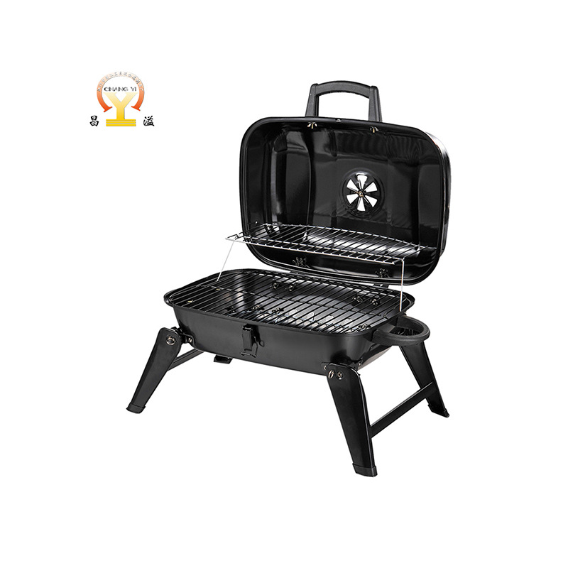 中庭小型バーベキューカーボンストーブバーベキュー屋外キャンプバーベキューグリル家庭用ポータブル折りたたみ炭グリル