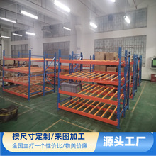 流利条货架仓库车间线棒滑移滚筒式仓储先进先出重力式流利式货架