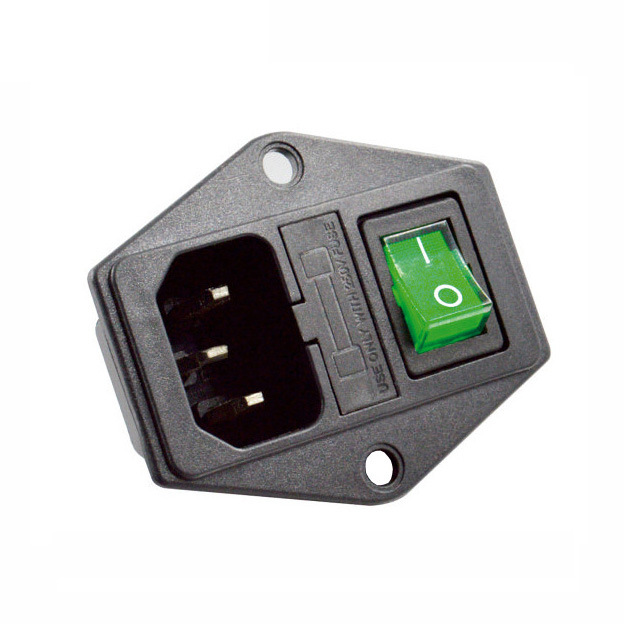 厂商供应高品质多功能组合插座 开关 +保险丝+电源接口+安全扣