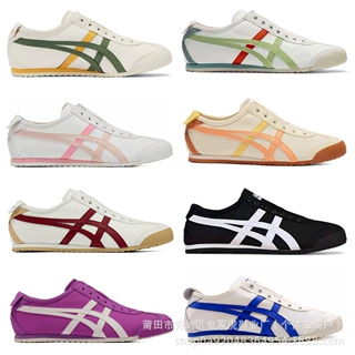 [新品]经典款Tiger鬼冢虎MEXICO 66 SLIP-ON男女帆布一脚蹬懒人鞋