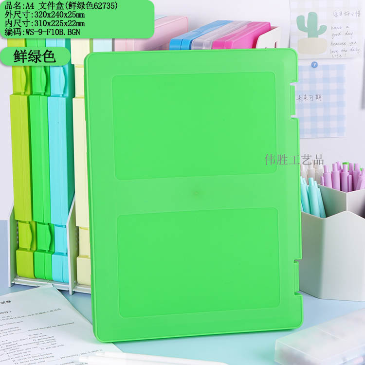 F10: 320x240x25mm-밝은 녹색