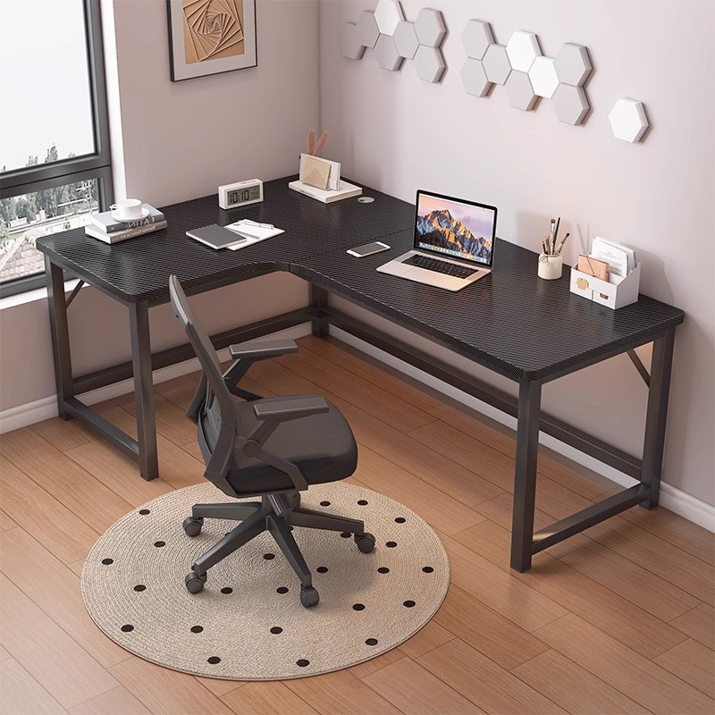 Escritorio de esquina doméstico en forma de L dormitorio escritorio