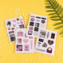 PVC立体贴纸不干胶异形创意diy水晶滴塑贴纸环氧树脂滴塑防水3D贴